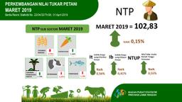 Nilai Tukar Petani (NTP) Maret 2019 Sebesar 102,83 Atau Naik  0,15 Persen