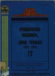 Regional Income of Jawa Tengah 1983-1986 Volume IV