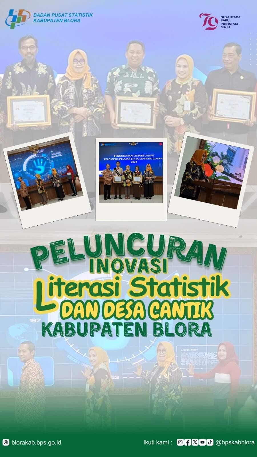 Peluncuran Inovasi Literasi Statistik dan Desa Cinta Statistik di Blora