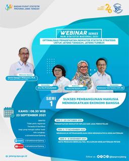 Series of Webinar Statistic National Day 2021