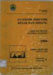 Large And Medium Manufacturing Industry Statistics Of Central Java 1994 Volume II