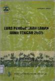  Land Area of ​​Central Java 2005