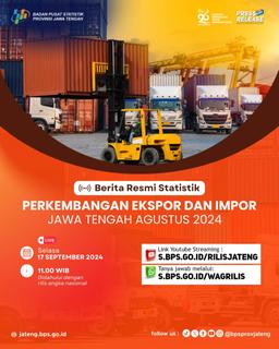 Jawa Tengah Export and Import August 2024