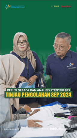 Deputi Neraca dan Analisis Statistik BPS Tinjau Pengolahan SEP 2024