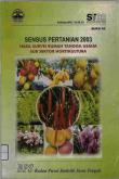 Agricultural Census (Household Survey Results of Horticultural Sub Sector) 2003