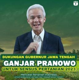 Gubernur Jateng Ganjar Pranowo mendukung Sensus Pertanian 2023