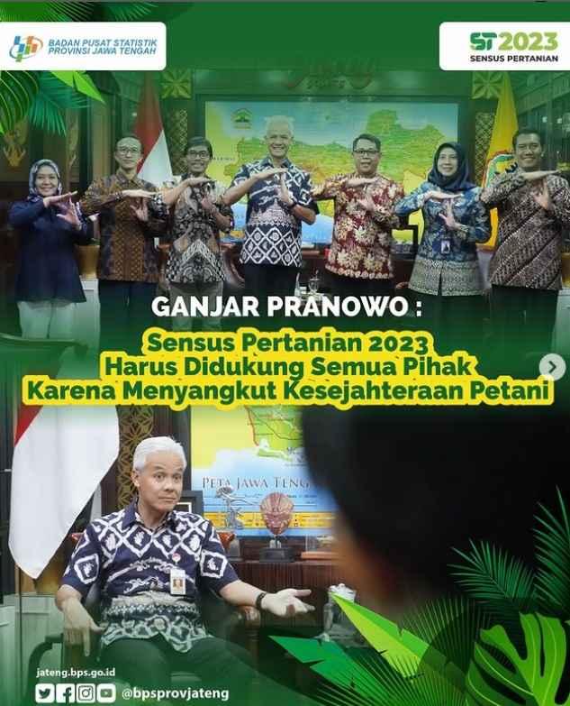 Silaturahmi Kepala BPS Provinsi Jawa Tengah kepada Gubernur Jawa Tengah