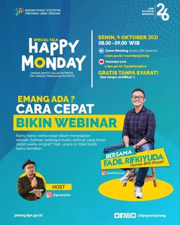 SPECIAL TALK HAPPY MONDAY: CARA CEPAT BIKIN WEBINAR