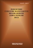 Manufacturing Industry Directory of Jawa Tengah 2013