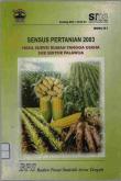 Sensus Pertanian 2003 (Hasil Survei Rumah Tangga Usaha Sub Sektor Palawija)