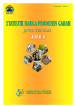 STATISTIK HARGA PRODUSEN GABAH JAWA TENGAH 2013