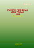 Statistic of Education in Jawa Tengah 2012