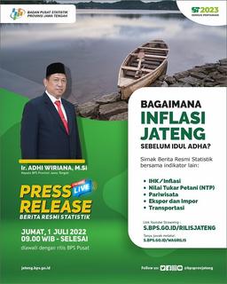 Rilis Indikator BPS Bulan Juli 2022 Provinsi Jawa Tengah