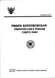 Population Profile Of Jawa Tengah Province 2000