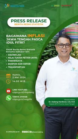 Bagaimana Inflasi Jawa Tengah Pasca Idul Fitri?