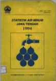 Statistik Air Minum Jawa Tengah 1994