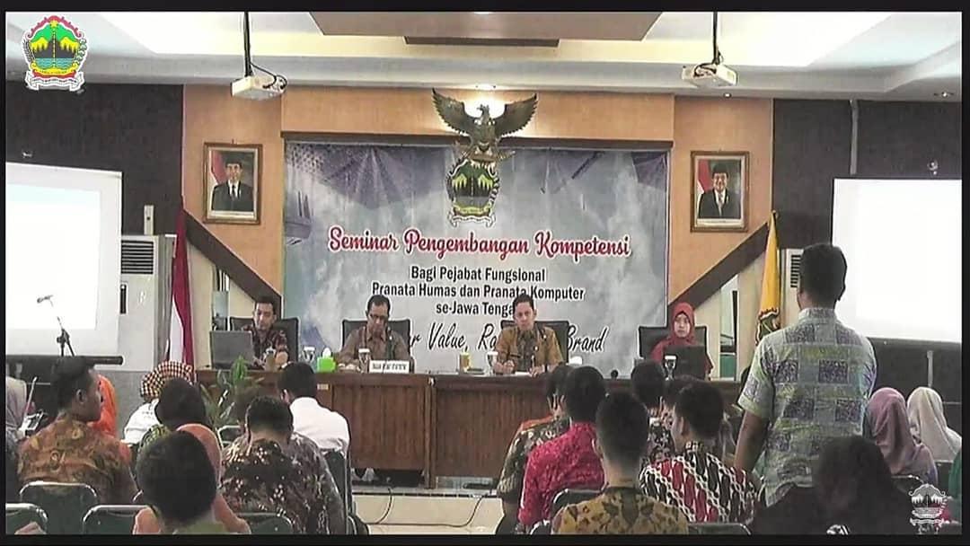 Seminar Pengembangan Kompetensi Pejabat Fungsional Pranata Humas dan Pranata Komputer se-Jawa Tengah