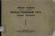 Ulasan Ringkas Hasil Sample Sensus Penduduk 1971 Jawa Tengah