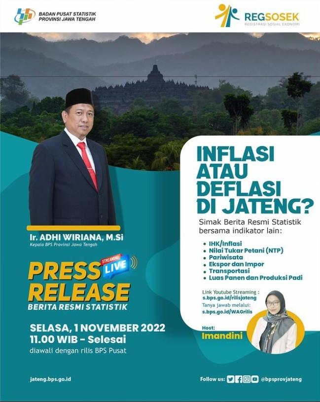 Release of BPS Indicators for November 2022 for Jawa Tengah Province