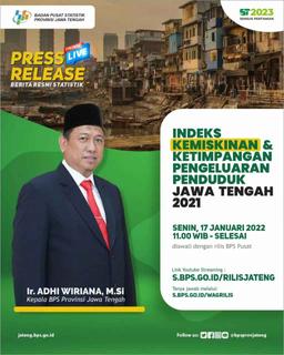 Rilis Kemiskinan dan Ketimpangan Pengeluaran Penduduk Jawa Tengah 2021