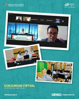 DPD RI Virtual Visit to BPS Jawa Tengah Province