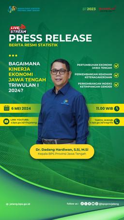 BAGAIMANA KINERJA EKONOMI JAWA TENGAH TRIWULAN I 2024?