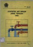 Central Java Water Supply Statistics 1993