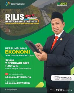 Pertumbuhan Ekonomi Jawa Tengah Triwulan IV 2021 Rilis